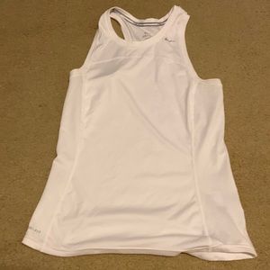White Nike Dri-fit Tank Top
